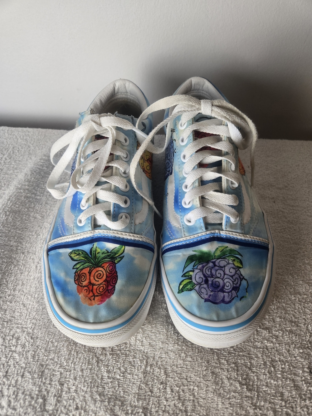 Vans x One Piece "Devil Fruit" Old Skool Custom Sneakers - Picture 2 of 11